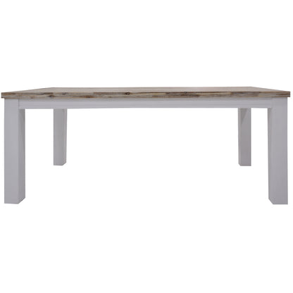 Dining Table Solid Acacia Wood Home Dinner Furniture -White