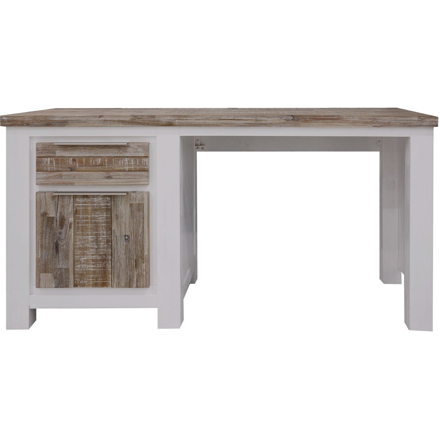 Study Computer Desk 150Cm Office Executive Table Solid Acacia Wood