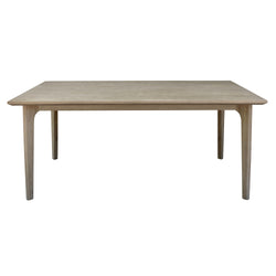 180Cm Dining Table Solid Acacia Timber Wood Brushed Smoke
