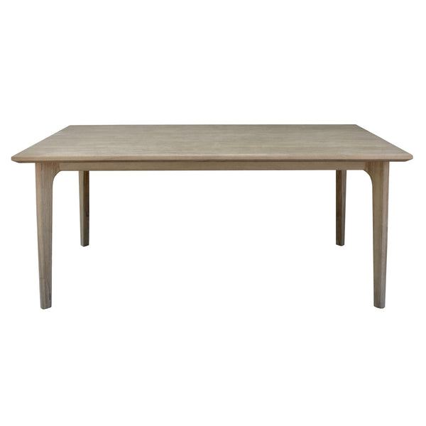  180Cm Dining Table Solid Acacia Timber Wood Brushed Smoke