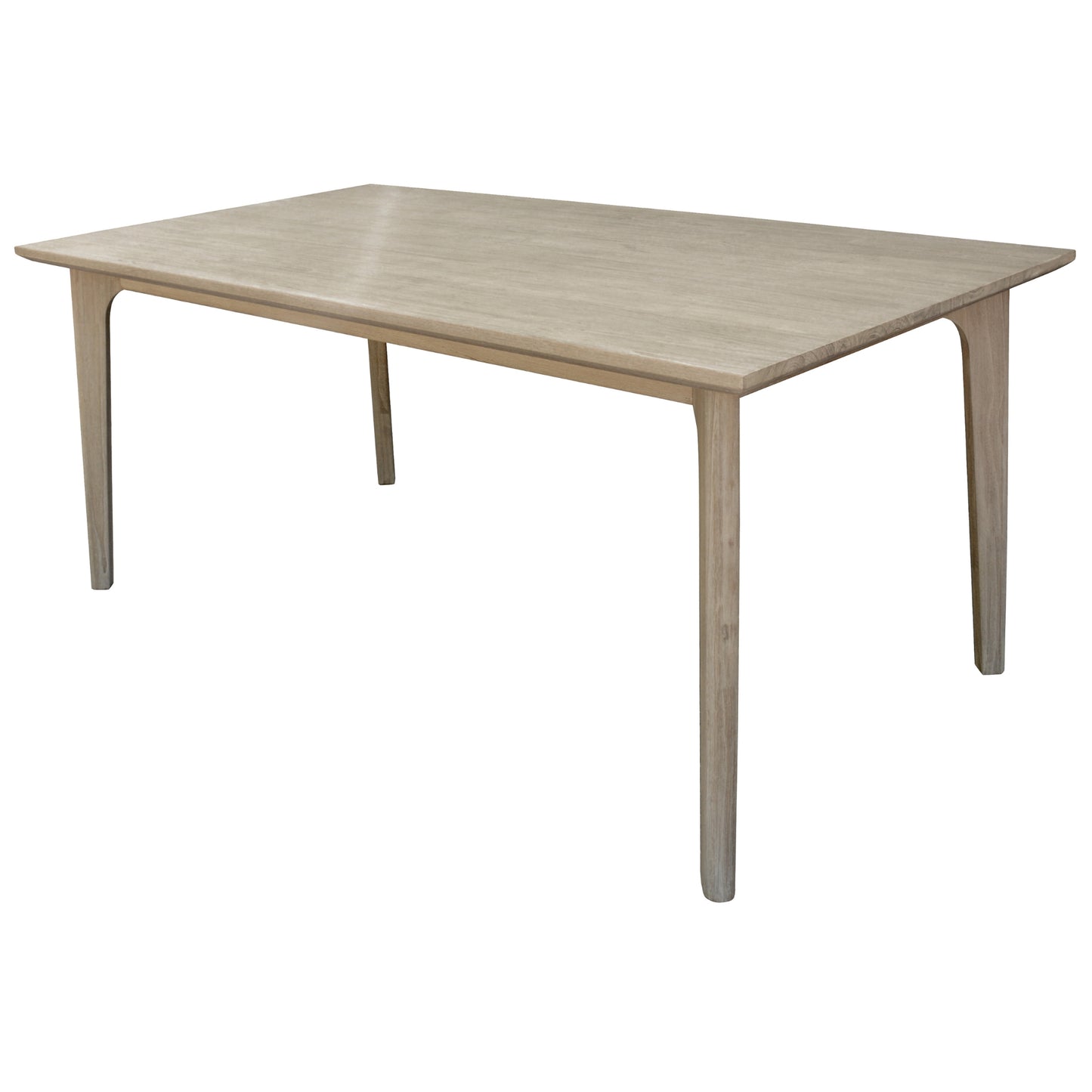 180Cm Dining Table Solid Acacia Timber Wood Brushed Smoke