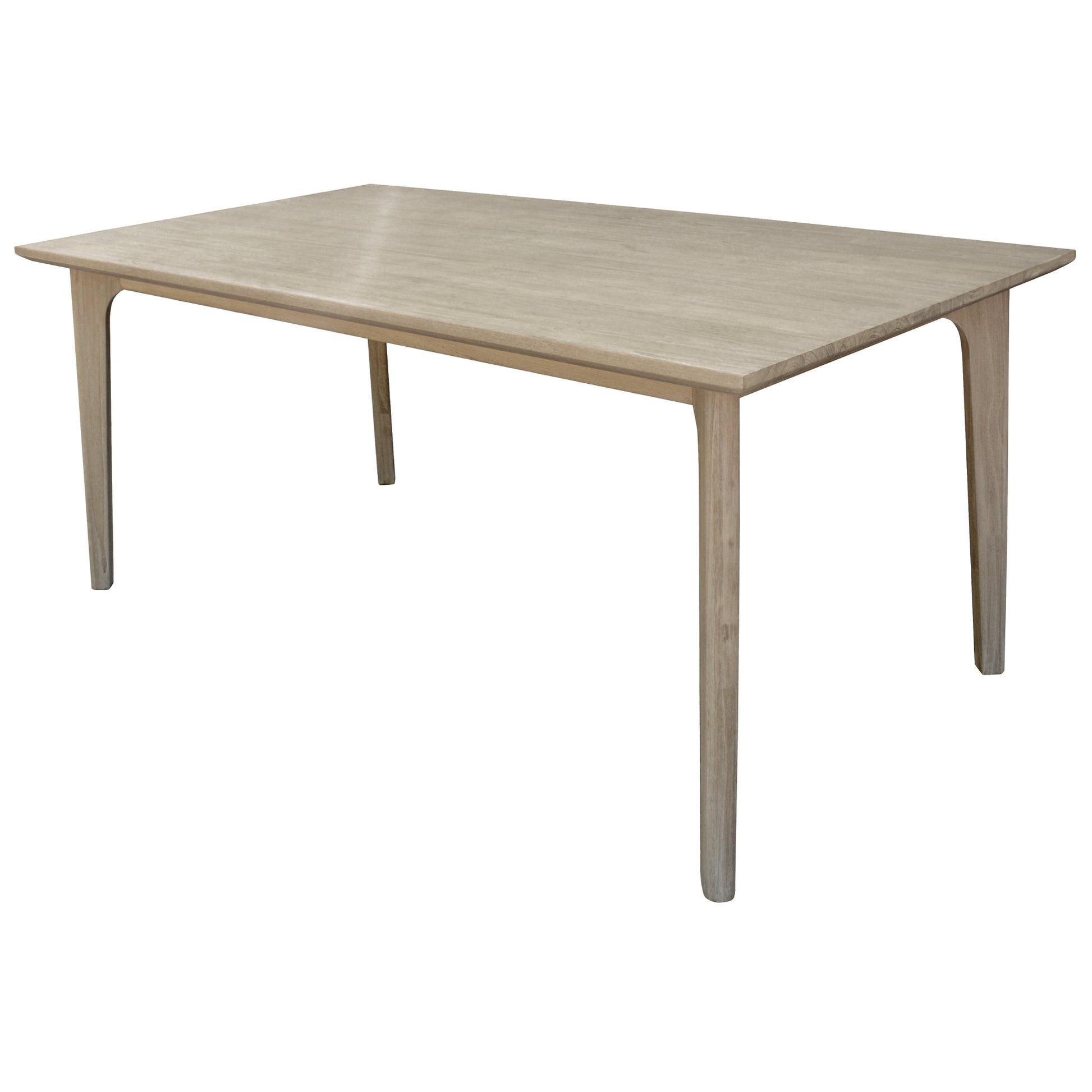 180Cm Dining Table Solid Acacia Timber Wood Brushed Smoke