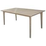 180Cm Dining Table Solid Acacia Timber Wood Brushed Smoke