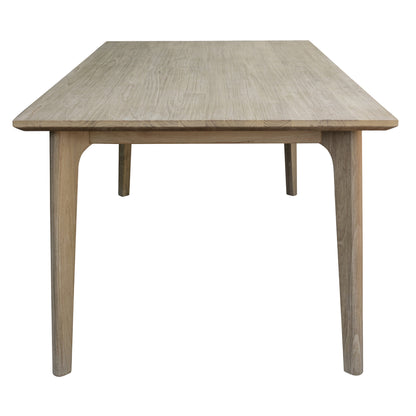 180Cm Dining Table Solid Acacia Timber Wood Brushed Smoke