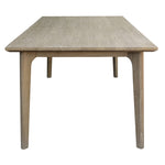 180Cm Dining Table Solid Acacia Timber Wood Brushed Smoke