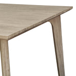 180Cm Dining Table Solid Acacia Timber Wood Brushed Smoke