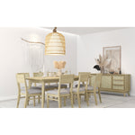 Dining Chair Set Of 2 Solid Acacia Timber Wood Rattan Furniture -Brown