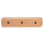 Entertainment Tv Unit 200Cm 3 Door Solid Mango Wood - Natural