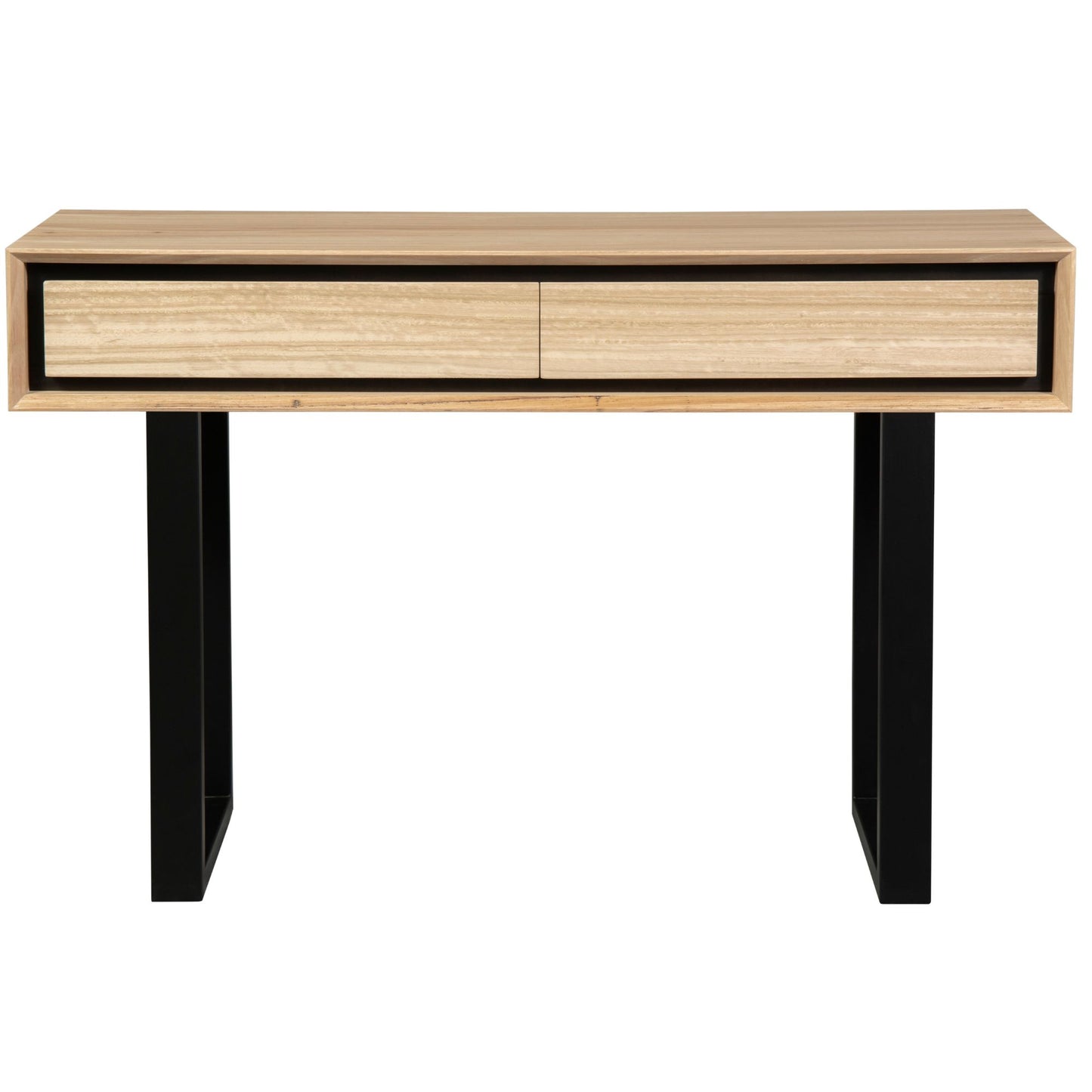 Console Hallway Entry Table 120Cm Solid Messmate Timber Wood - Natural