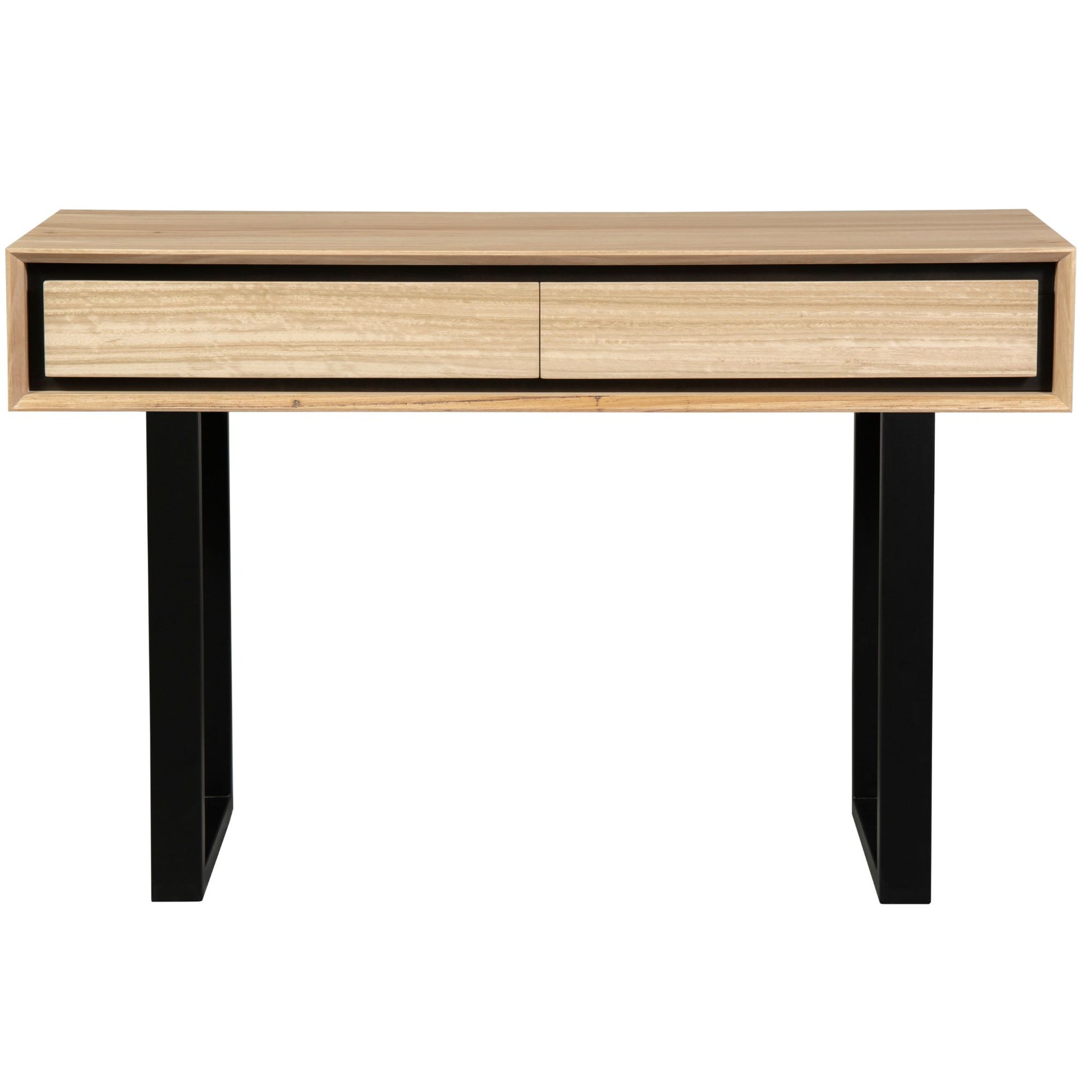 Console Hallway Entry Table 120Cm Solid Messmate Timber Wood - Natural