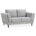 2 Seater Sofa Fabric Uplholstered Lounge Couch - Pepper