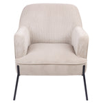 Fabric Armchair Occasional Accent Arm Chair Silver/Blue