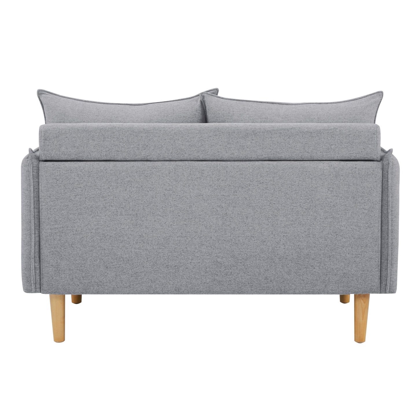 2/3 Seater Fabric Sofa Lounge Couch Grey/Dark Grey