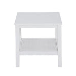 Coffee Side Table Laptop Desk Bedside Sofa End Tables Mindi Wood - White