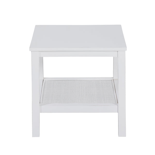  Coffee Side Table Laptop Desk Bedside Sofa End Tables Mindi Wood - White