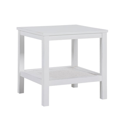 Coffee Side Table Laptop Desk Bedside Sofa End Tables Mindi Wood - White