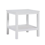 Coffee Side Table Laptop Desk Bedside Sofa End Tables Mindi Wood - White