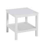 Coffee Side Table Laptop Desk Bedside Sofa End Tables Mindi Wood - White