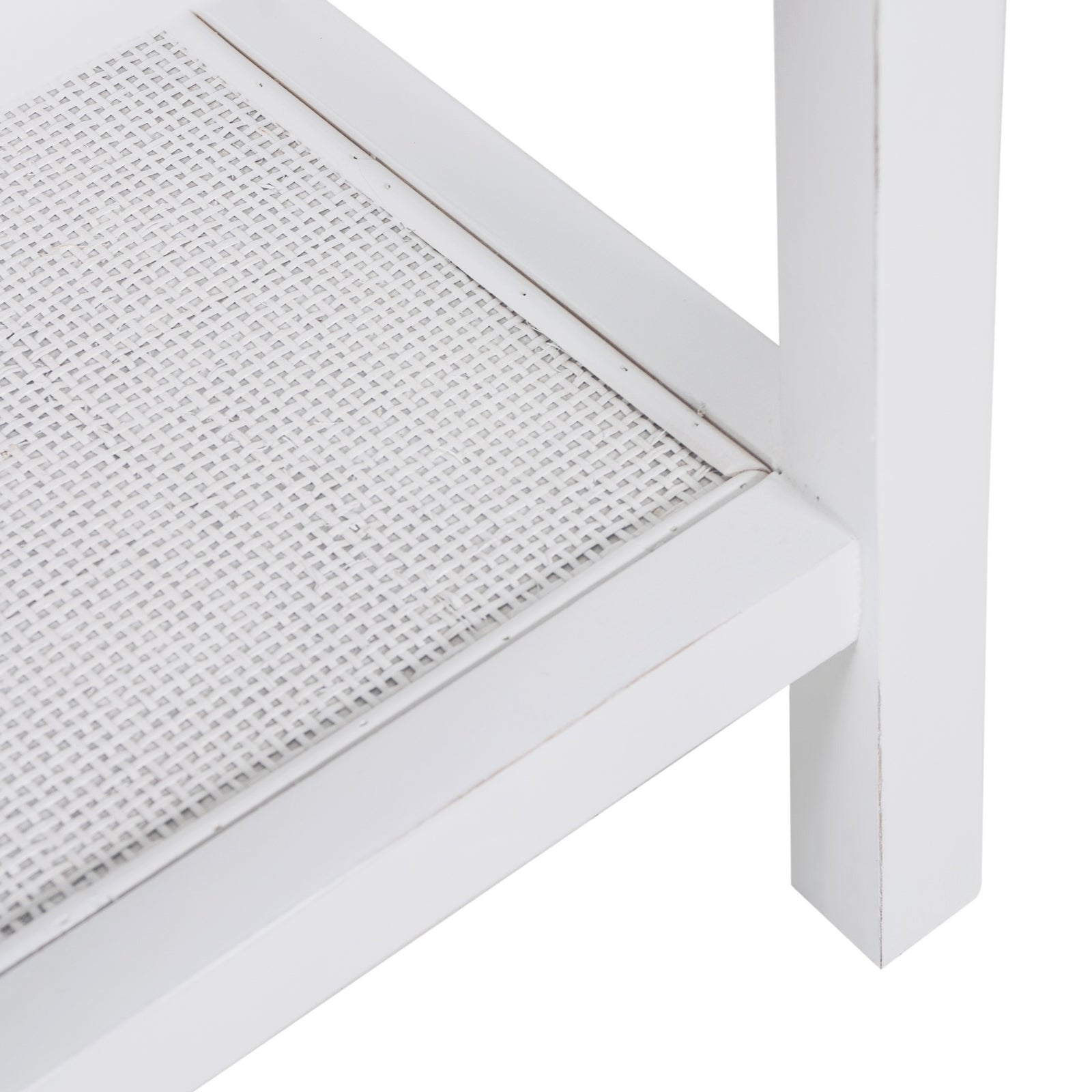 Coffee Side Table Laptop Desk Bedside Sofa End Tables Mindi Wood - White