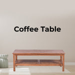 Coffee Table 110Cm Mindi Timber Wood Rattan Weave - Brown