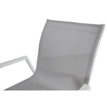 2Pc Set Aluminium Outdoor Dining Table Chair White