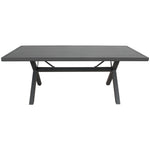 200Cm Outdoor Trestle Dining Table Grey/White