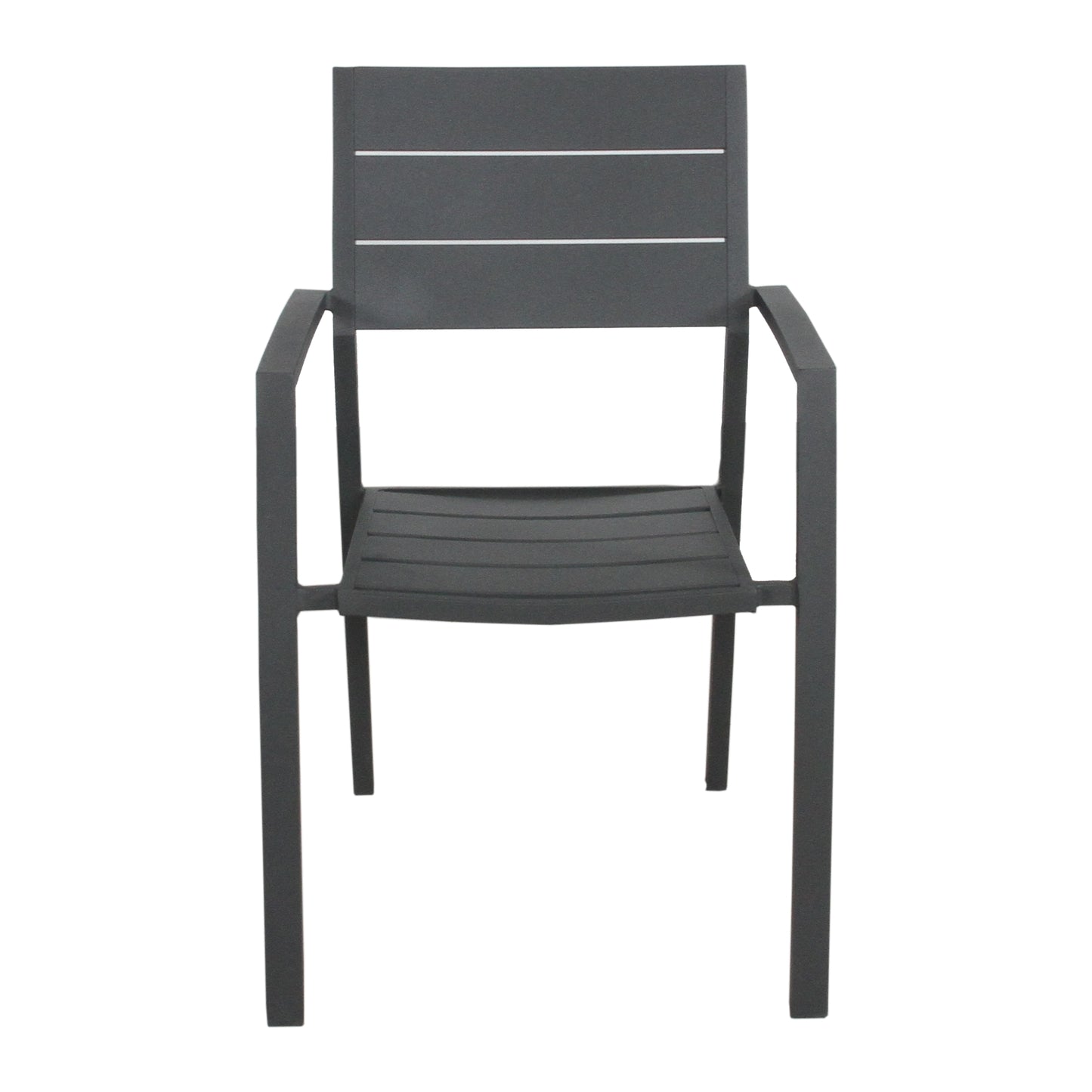 9Pc 200Cm Outdoor Trestle Dining Table Chair Set Grey/White - 8-seater