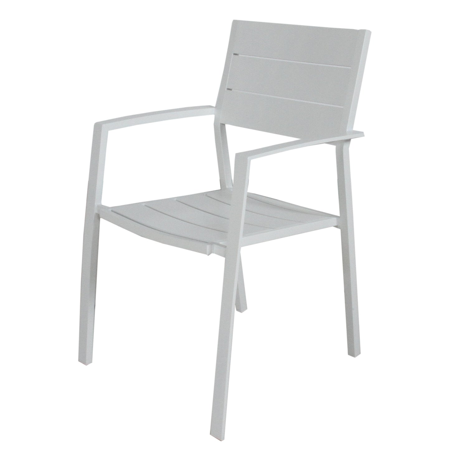 9Pc 200Cm Outdoor Trestle Dining Table Chair Set Grey/White - 8-seater