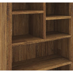 Bookshelf Bookcase Display Unit Solid Mt Ash Timber Wood - Brown