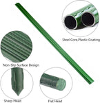 10X 11Mm Steel Garden Plant Stakes For Climbing Plants (180Cm)