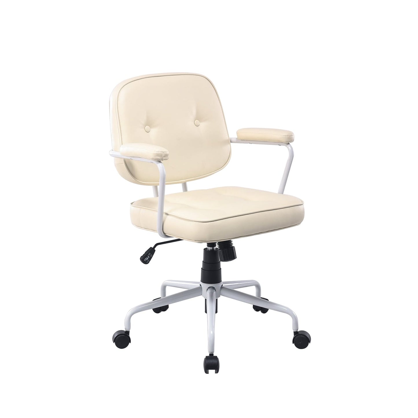 Office Chair Faux Leather White single