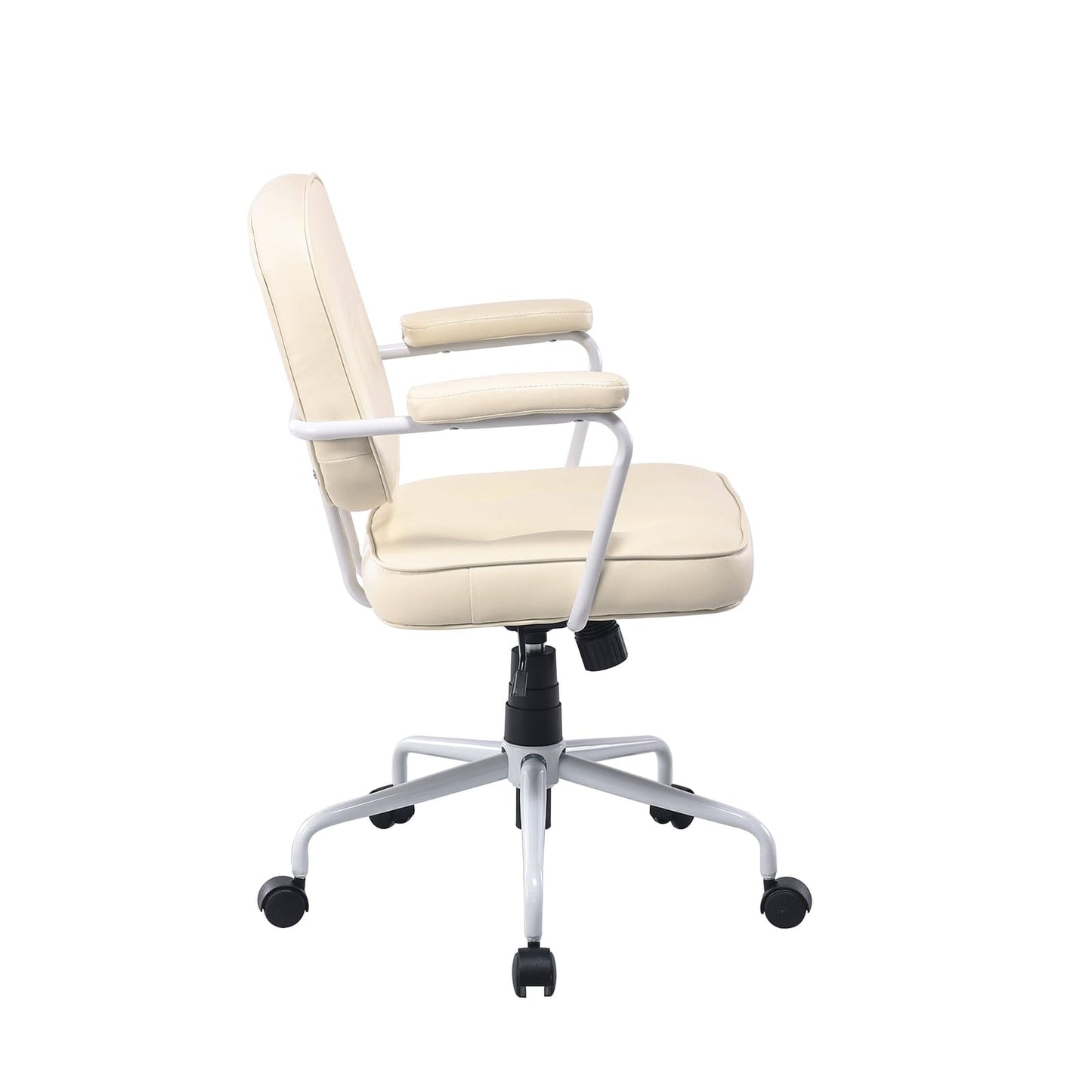 Office Chair Faux Leather White single