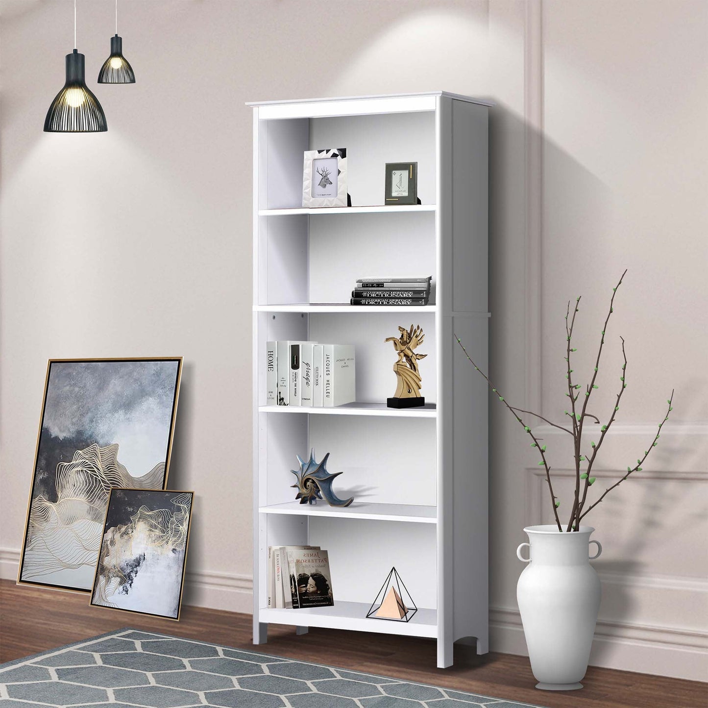 Beanca 5 Shelf Bookcase