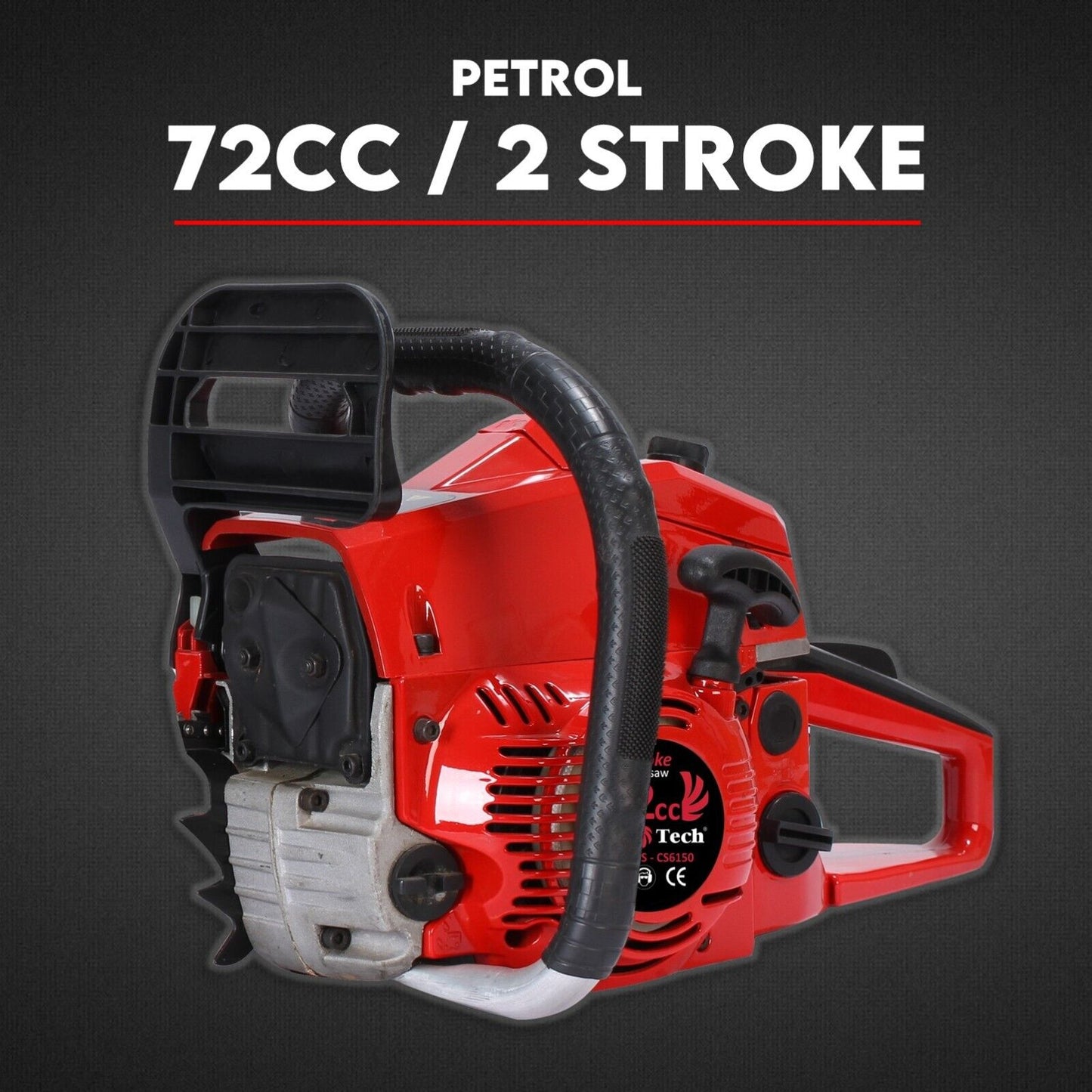 Commercial 22" Petrol Chainsaw - Heavy-Duty
