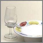 Wine Glass Holder Plate Clip - 25 Pack