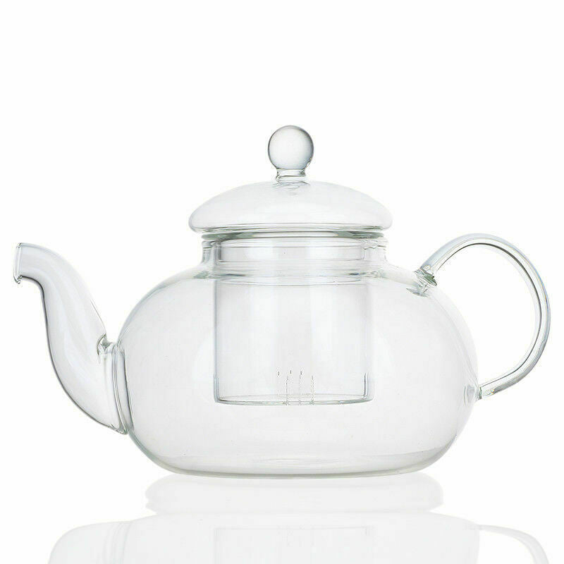 Gongfu Chinese Ceremony Tea Set - 6 Glass Cups With Infuser