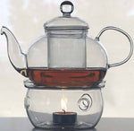 Gongfu Chinese Ceremony Tea Set - 6 Glass Cups With Infuser