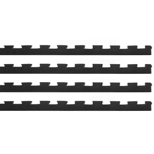  Interlocking Gym Floor Mat Edges 4 Pack (Suits 10Mm Interlocking Mats)