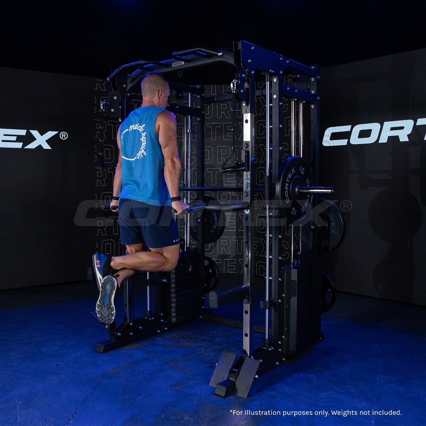 25 Multi Gym - Dual Stack Trainer, Smith Machine, Half Rack