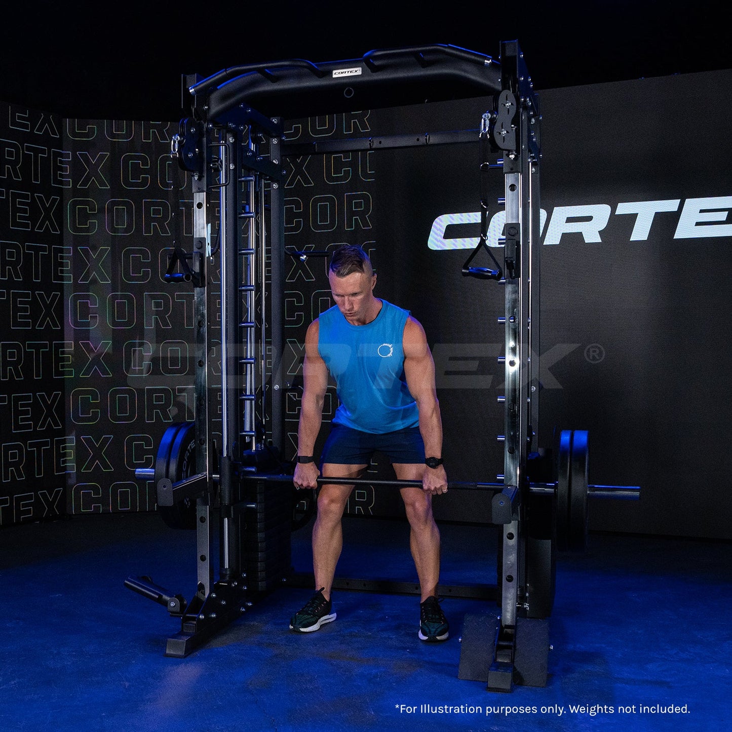 25 Multi Gym - Dual Stack Trainer, Smith Machine, Half Rack