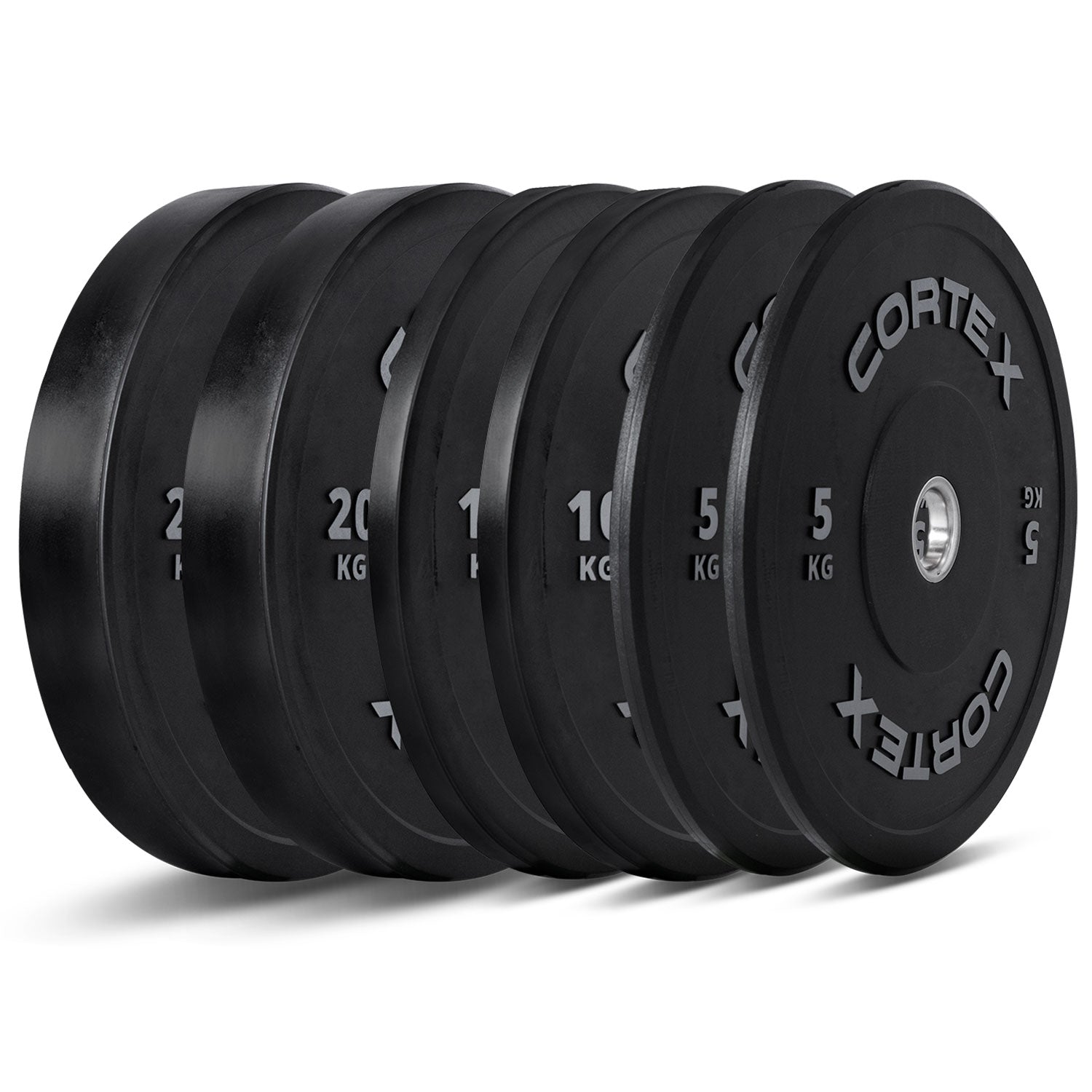 70kg Black Series V2 Rubber Olympic Bumper Plate Set 50mm