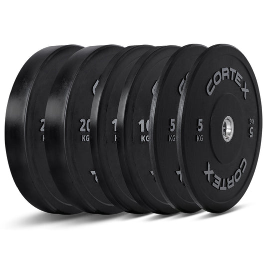 70kg Black Series V2 Rubber Olympic Bumper Plate Set 50mm