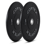 150Kg Black Series V2 Rubber Olympic Bumper Plate Set 50Mm