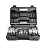 2-in-1 Dumbbell Barbell Set with Case 30kg