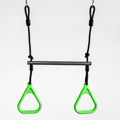 Kids Lynx 4 Station Swing Set With Slippery Slide