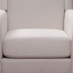 Elegant Beige Armchair - Upholstered Fabric Lounge Chair