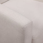 Elegant Beige Armchair - Upholstered Fabric Lounge Chair