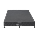 Solid Wood Double Mattress Base - Black with Removable Cover