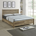 Modern 4-Piece Bedroom Suite - Natural Wood MDF, Oak