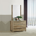 Elegant 4-Piece Bedroom Suite - Natural MDF, Queen Oak